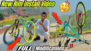 BEST ALLOY 🥰STUNT RIM WHEEL  FORF CRAZY CYCLE STUNT RIDING DARTMOURD RIM FULL MODIFICATIONS [upl. by Schwarz]