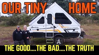 OUR TINY HOME ON WHEELSFULL TIME TRAVELLING AUSTRALIA SET UP [upl. by Bosson]