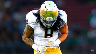 Notre Dame LB Marist Liufau Highlights 🍀 ᴴᴰ [upl. by Tanberg]