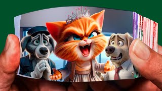 Evil Cat Boss Fires All The Dogs  FlipBook [upl. by Innoc]