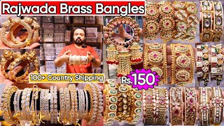 Latest Premium Royal Rajwada Bridal Bangles Collection 2024  Traditional Indian Brass Copper Kada [upl. by Siuqramed]