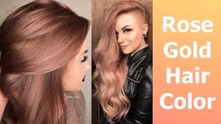 Rose Gold Hair Color [upl. by Surad]