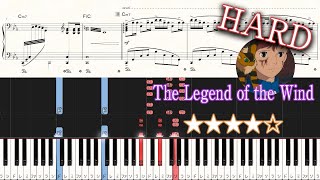 Nausicaä of the Valley of the Wind OP  The Legend of the Wind  Hard Piano Tutorial  Sheets [upl. by Augusto925]