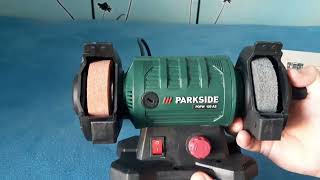 Parkside PDFW 120 A2  Double Bench Grinder With Flexible Driver Shaft [upl. by Collette29]