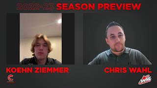 202223 Season Preview Interview  Koehn Ziemmer [upl. by Esirtal]