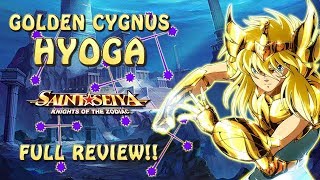 GOLDEN CYGNUS HYOGA FULL REVIEW NEW BANNER Saint Seiya Awakening [upl. by Dry]