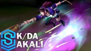 KDA ALL OUT Akali vs KDA Akali Skin Comparison Spotlight [upl. by Minica518]