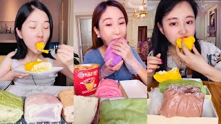 ASMR Desserts TOWEL ROLL CREPE CAKES ASMR Mukbang 먹방  饮食表演  Eating Sound [upl. by Joel338]