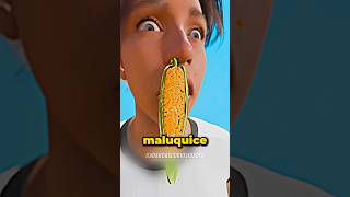 Um pé de milho no nariz 🌽 curiosidades fatoscuriosos shorts [upl. by Sirred]