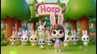 Hop Little Bunny Hop Hop kids Music Song [upl. by Gemma]