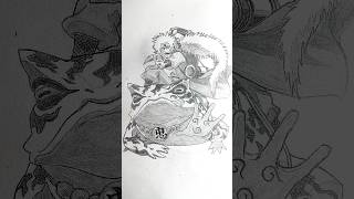 Master Jiraiya Speed drawing StickSage anime drawing shorts [upl. by Enoid]