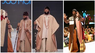 Davidos Surprise Runway Appearance for Ugo Monye at Lagos Fashion week [upl. by Aisekal]