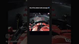 One of the coldest radio messages🥶f1redbullverstappenracingfypsubscribe [upl. by Gaylord]