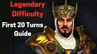 Warhammer II  Legendary First 20 Turns Guide  Bretonnia [upl. by Anilos]