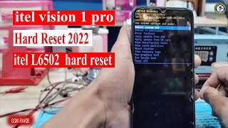 itel vision 1 pro hard reset 2022 itel l6502 hard reset gsm rakib official [upl. by Westhead]