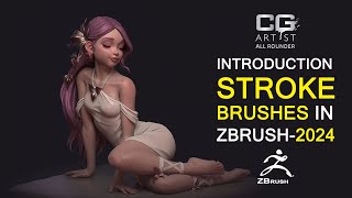 zbrush 2024 stroke spray [upl. by Lorrac]