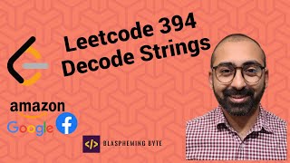 Strings  Leetcode 394 Decode Strings [upl. by Melamie]