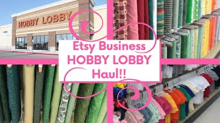 Hobby Lobby Haul for my Embroidery Business  Etsy Seller  Shop with me [upl. by Euqitsym]