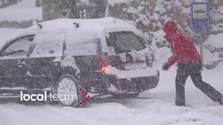 Limone Piemonte nella bufera di neve 2 dicembre 2017 [upl. by Osicran]