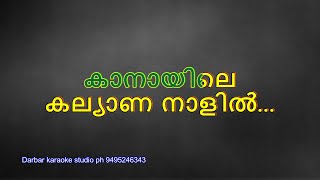 Kanayile kalyana Naalil KARAOKE WITH LYRICS [upl. by Missie33]