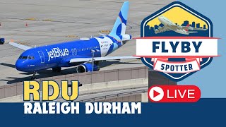 🔴 LIVE Raleigh Durham Int RDU Airport Plane Spotting  LIVE Plane Spotting [upl. by Ilrak918]