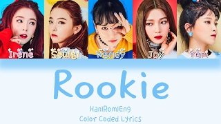 Red Velvet  Rookie HANROMENG Color Coded Lyrics [upl. by Hteboj]