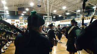 Irish Eyes Rakes of Mallow NYPD Pipes and Drums Annual St Patricks Day Dance 4 9 2016 [upl. by Coady]