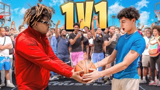 1v1 against D1 basketball player Loser gets punishment  vlog basketball viral [upl. by Eimme]