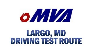 Maryland MVA Driving Test Route  Largo [upl. by Tatianna570]