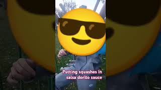 Putting squashes in a Doritos salsa dip oasis sweets funny [upl. by Laitselec463]