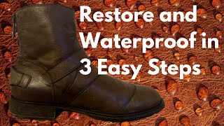 Leather Motorcycle Boots How to Clean Protect amp Waterproof [upl. by Brady]