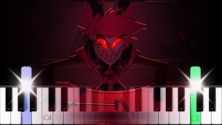 Alastors Breakdown Song  Hazbin Hotel  Piano Tutorial [upl. by Joete]