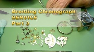 Service a Breitling Chronograph Part 3 ETA 2892A2 ReAssembly Watch repair series [upl. by Aneelad]