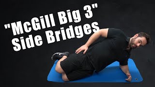 Side Bridge Level 1  quotMcGill Big 3quot  Back Pain and Core Strength [upl. by Viking]