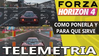 TELEMETRíA Como ponerla y para qué sirve FORZA HORIZON 4 Dadxter [upl. by Kroo]