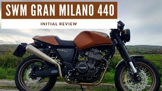 2018 SWM Gran Milano 440 Motorcycle Review  A Modern Classic Cafe Racer [upl. by Etteloc393]