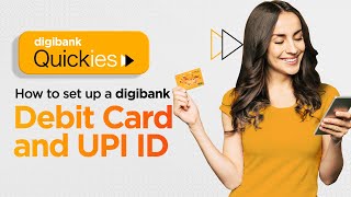 How to set up a new Debit Card and UPI ID  digibank Quickies [upl. by Crain]