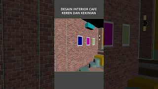 Desain Interior Cafe Minimalis Kekinian 2024 desaininterior desaincafe 3dsmax designinterior [upl. by Atinomar644]