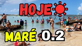 PORTO DE GALINHAS HOJE 21 DE JULHO MARÉ 02 [upl. by Zsazsa]