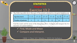 Problem1 Solution  Exercise 132  Statistics  CBSE Class 10 mathematics [upl. by Eidod]