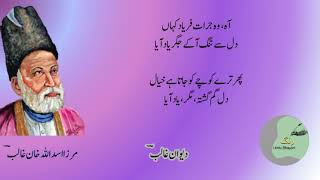 Mirza Asadullah Baig Khan Urdu Shayari پھر مجھے دیدہ تر یاد آیا [upl. by Talya]