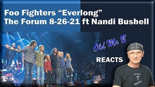 Foo Fighters “Everlong” The Forum 82621 ft Nandi BushellReaction [upl. by Nezam]