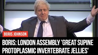 Boris Johnson Calls London Assembly Great Supine Protoplasmic Invertebrate Jellies  LBC [upl. by Fonda]