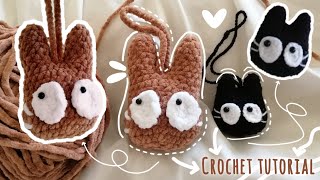 how to crochet cat keychain 🐈🐈‍⬛  Stepbystep tutorial for beginners ✨💕 [upl. by Diskson]