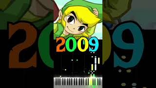 Zeldas Evolution 19862024 zelda piano [upl. by Alleinad128]