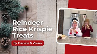 Holiday Recipe Reindeer Rice Krispie Treats with Frankie amp Vivian 🎄 2024  Kingston ON [upl. by Charis]