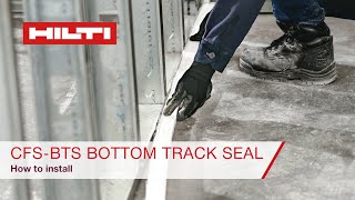 Hilti CFSBTS Bottom Track Seal Preformed Firestop  How to Install [upl. by Kaylyn]