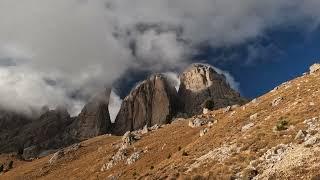 Zeitraffer Platt und Langkofel Dolomiten Südtirol [upl. by Suoilenroc]