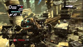 Gears of War 3 Horde 20 Maxed Out Silverback [upl. by Leihcim]