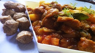 सोयाबीन बटाटा भाजी । Soybean Potato Bhaji Recipe [upl. by Renwick116]